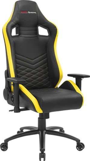 Mars Gaming MGCXNEO Premium Gamingstuhl, schwarz/gelb
