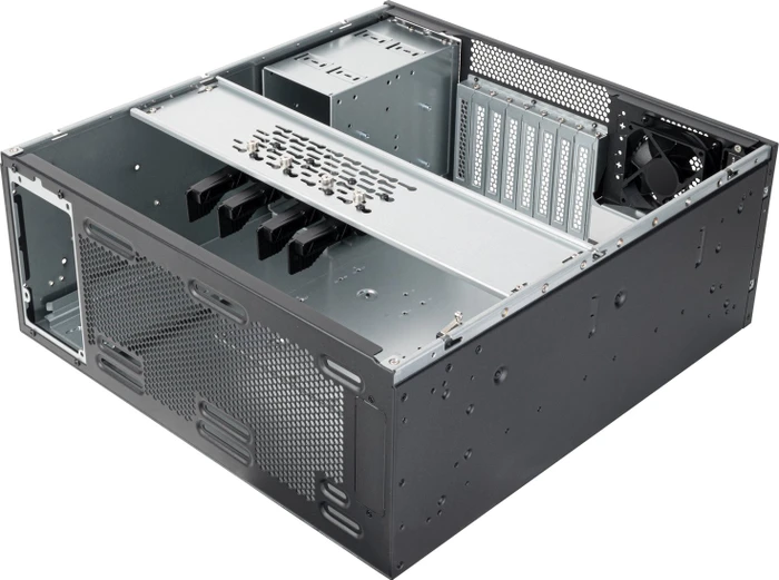 SilverStone RM46-502-I, Rackmount Storage, schwarz, 4HE, ATX