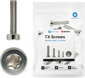 CNC Kitchen M4x16 Schrauben A2-70, TX20, 25er-Pack