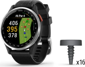 Garmin Approach S44 CT1 Bundle GPS-Golfuhr silber/schwarz