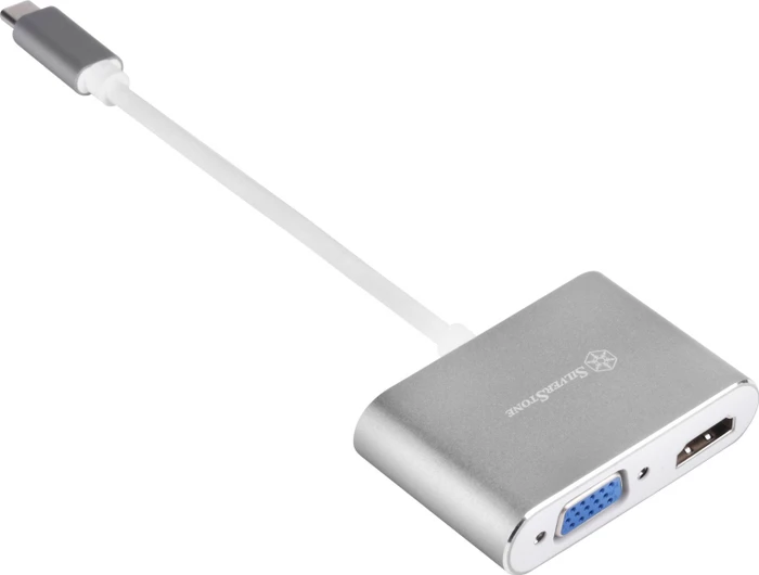 SilverStone EP16 USB-C VGA-HDMI Multiport-Adapter