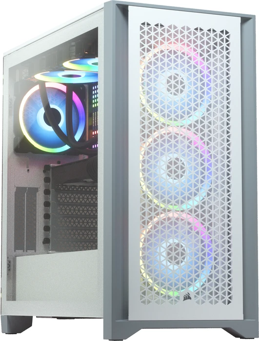 Corsair 4000D Airflow, weiß, Glasfenster