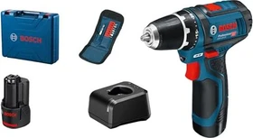 Bosch Professional GSR 12V-15 Akku-Bohrschrauber inkl. Koffer + 2 Akkus 2.0Ah + Zubehör