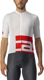 Castelli Downtown Trikot kurzarm weiß/rot (Herren)