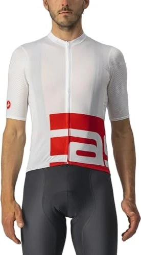 Castelli Downtown Trikot kurzarm weiß/rot (Herren)