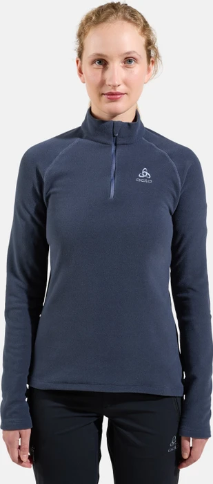 Odlo Rigi Mid Layer Half Zip Laufshirt langarm india ink (Damen)