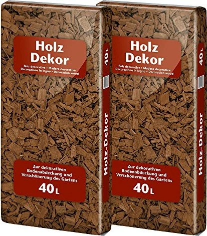 Floragard Rindenmulch Dekor braun, 80l (2x 40l)