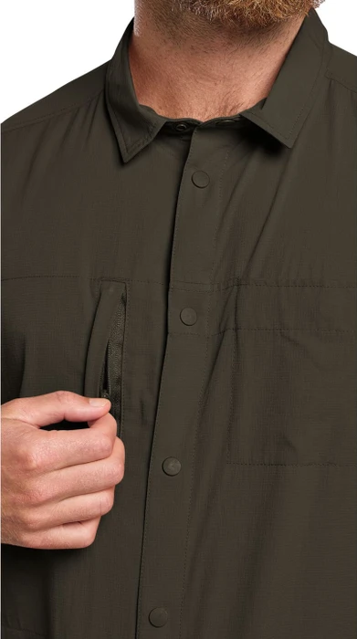 Jack Wolfskin Sierra Canyon Hemd kurzarm obsidian moss (Herren)