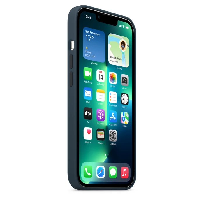 Apple Silikon Case mit MagSafe für iPhone 13 Pro abyssblau