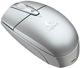 Logitech V270 Cordless Optical Notebook Mouse for Bluetooth Bright Silver