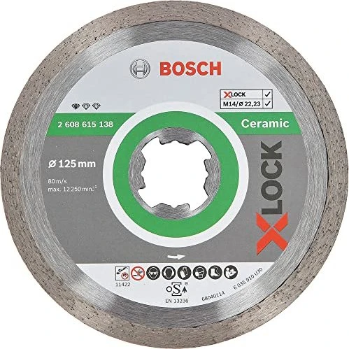 Bosch Professional X-LOCK Standard for Ceramic Diamanttrennscheibe, 125x1.6x22.23mm, 1 Stück