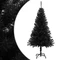 vidaXL Künstlicher Weihnachtsbaum schwarz Vorschaubild