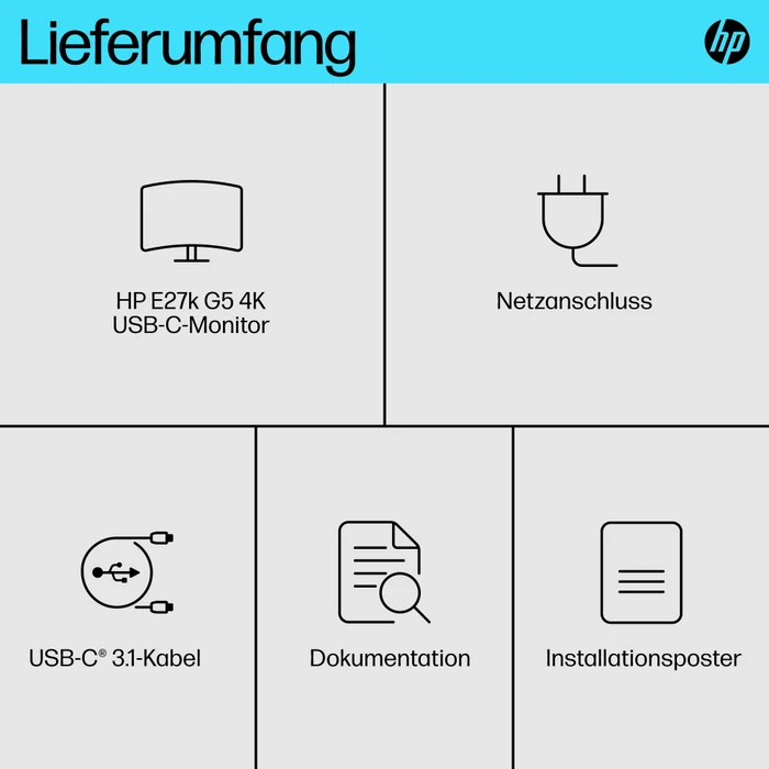 HP E27k G5, 3 Jahre Garantie, 27"