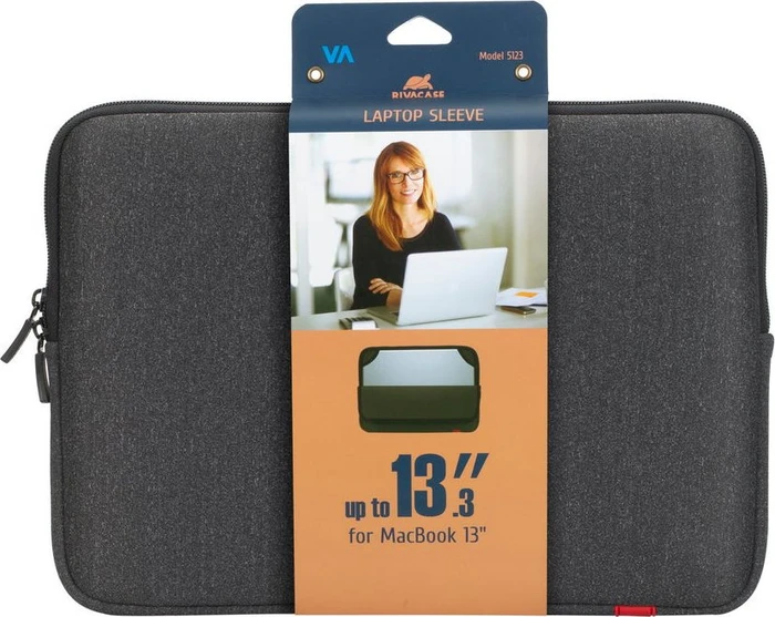 RivaCase 5123 Antishock Laptop Sleeve für Macbook 13", dunkelgrau