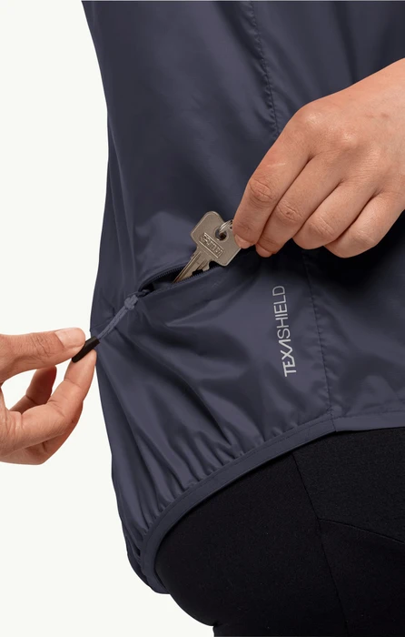 Jack Wolfskin Morobbia Wind Funktionsweste graphite (Damen)