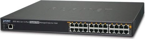 Planet Rackmount Gigabit Managed PoE-Injektor, 24x RJ-45, 360W PoE+