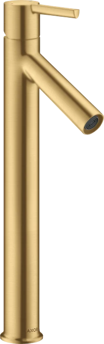 Hansgrohe Axor Starck Einhebel-Waschtischmischer 250 mit Hebelgriff für Aufsatzwaschtische mit Ablaufgarnitur brushed gold optic