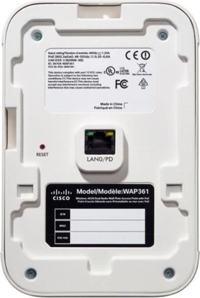 Cisco WAP361 stand-alone AP E regulatory domain, EU-Region, Saudi Arabia, Thailand, Vietnam, South Africa