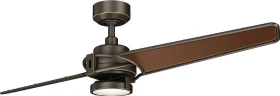 Elstead Lighting Xety Deckenventilator nickel gebürstet