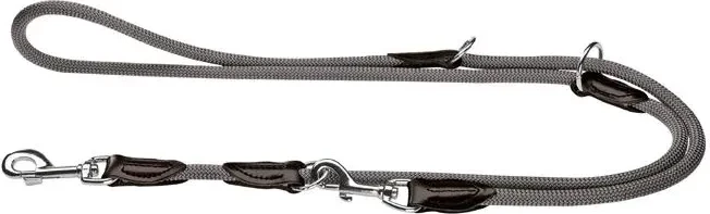 Hunter Freestyle verstellbare Führleine, 2m, grau