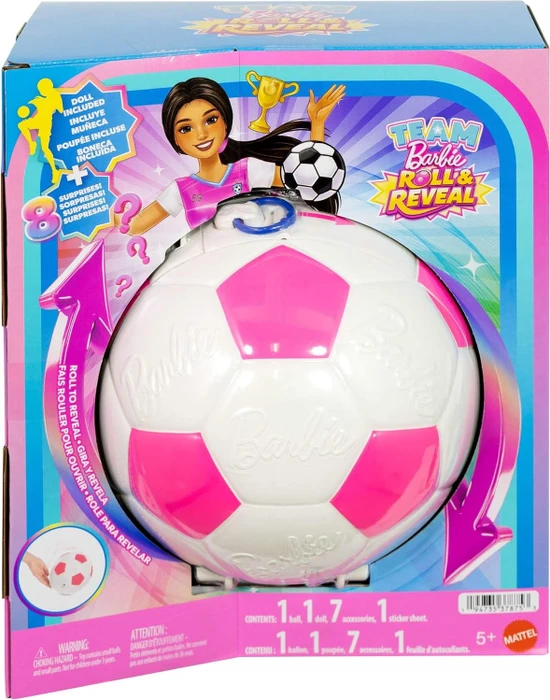 Mattel Barbie - Roll & Reveal - Team Barbie Fußball
