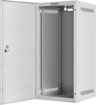 Lanberg WF10 Series 10" Rack Wandschrank 12HE, hängend, Flatpack, Stahltür, IP20, RAL 7035, 310mm tief