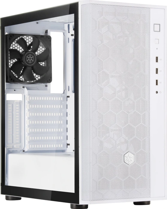 SilverStone Fara R1 V2, weiß, Glasfenster
