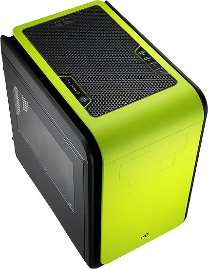 AeroCool DS Cube Green Window Edition, Acrylfenster