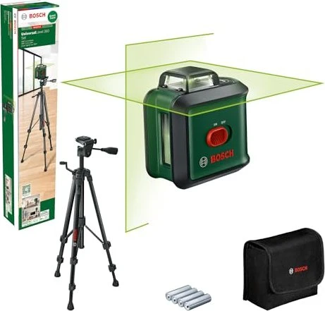 Bosch DIY UniversalLevel 360 Batterie-Kreuzlaser inkl. Tasche + Zubehör