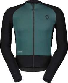 Scott RC Pro Warm Hybrid LTD Trikot langarm black/aruba green (Herren)