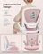 Songmics Bürostuhl ergonomisch mit Amrlehnen, pastellrosa Vorschaubild