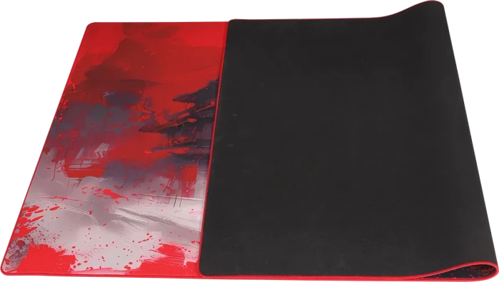 Marvo Monka Zowa XXL Gaming Mousepad, 1200x600mm, Samurai-Motiv rot/schwarz