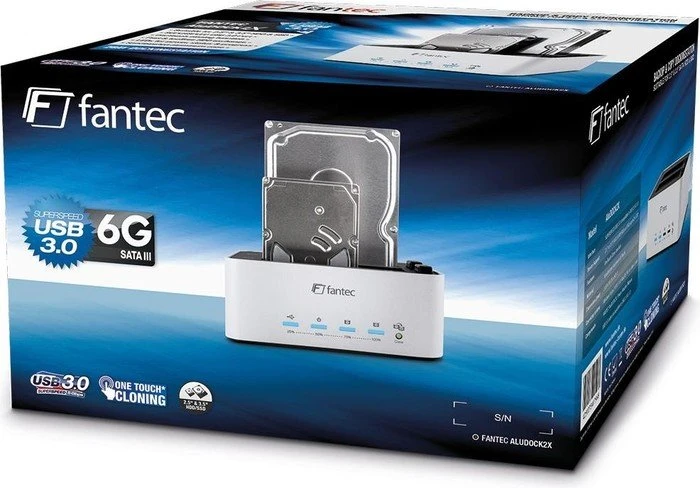 Fantec AluDOCK 2X, USB-B 3.0