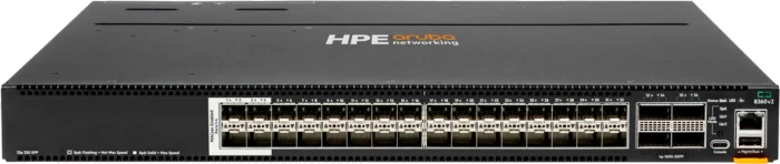 HPE Aruba CX 8360 v2 Series Rackmount 25G Managed Switch, 32x SFP28, 4x QSFP28, Front to Back Airflow