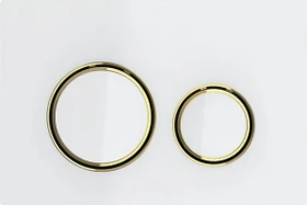 Geberit Sigma21 Betätigungsplatte weiß/messing