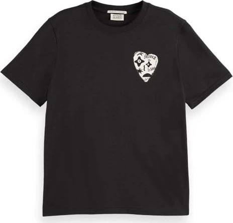 Scotch & Soda Artwork T-Shirt kurzarm schwarz (Damen)