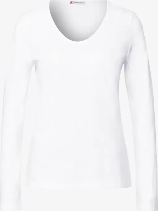 Street One Unifarbe Sweatshirt weiß (Damen)