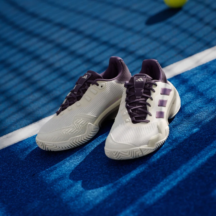 adidas Barricade 13 core white/powder plum/aurora plum (Damen)