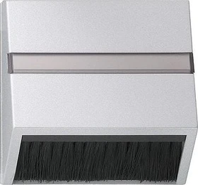 Gira Abdeckhaube steckbar mit Adapterrahmen, Farbe Alu