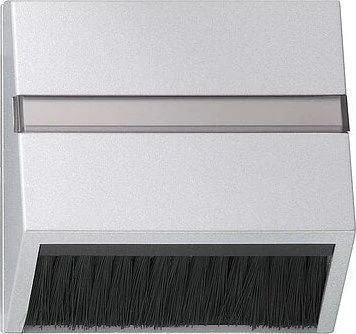 Gira Abdeckhaube steckbar mit Adapterrahmen, Farbe Alu