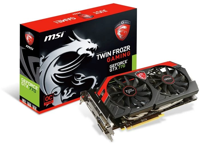MSI GeForce GTX 770, N770 TF 4GD5/OC Twin Frozr Gaming, 4GB GDDR5, 2x DVI, HDMI, DP
