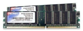 Patriot UDIMM 2GB Kit, DDR-400, CL3