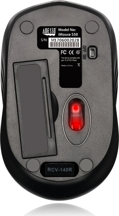 Adesso iMouse S50 Wireless Mini Mouse schwarz, USB
