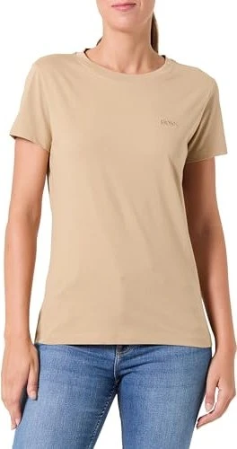 Hugo Boss Logo T-Shirt kurzarm beige (Damen)