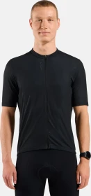 Odlo Essentials Full Zip Trikot kurzarm schwarz (Herren)