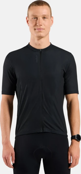 Odlo Essentials Full Zip Trikot kurzarm schwarz (Herren)