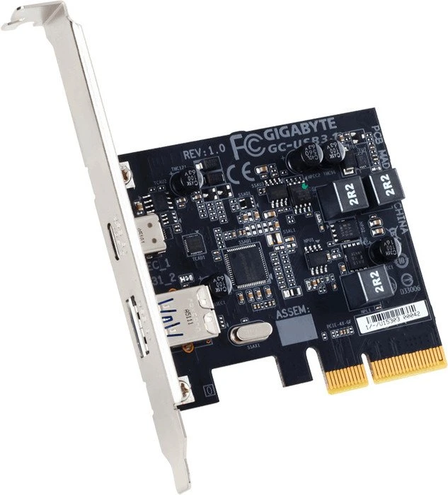 GIGABYTE GC-USB 3.1, 1x USB-C 3.1, 1x USB-A 3.1, PCIe 2.0 x4