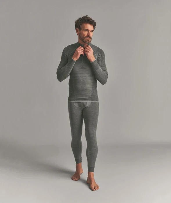 Ortovox 230 Competition Zip Neck Funktionsshirt langarm dark sage (Herren)