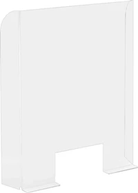 Indisplay Hygiene-Trennwand mit Durchreiche, transparent, 68x95cm