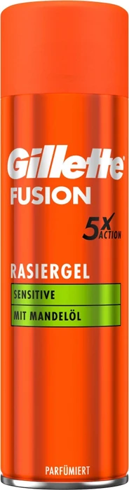 Gillette Fusion5 Sensitive Rasiergel, 200ml